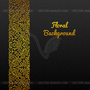 Background with traditional floral ornament - color vector clipart