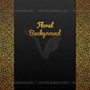 Background with traditional floral ornament - vector clip art