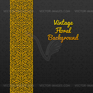 Background with vintage ornament - vector clip art