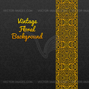 Background with vintage ornament - vector clip art