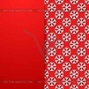 Decorative background with snowflakes - vector clip art