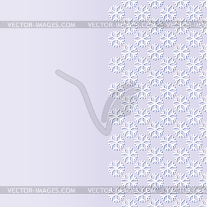 Decorative background with snowflakes - vector clipart