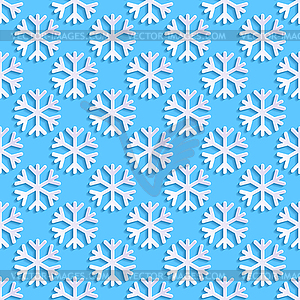 Seamless pattern with snowflakes - vector clip art