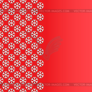 Background with paper cut style snowflakes - vector image