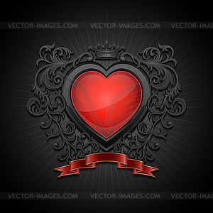 Valentine`s day greeting card - vector image