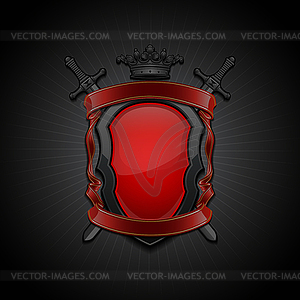 Coat of arms. Decorative symbol - vector clip art