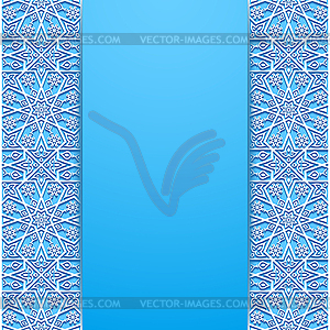 Background with traditional floral ornament - vector clip art