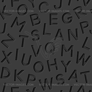 Seamless pattern with alphabet - vector clipart