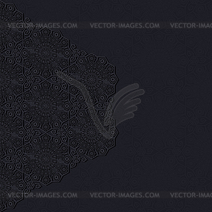 Decorative background with traditional floral - vector image