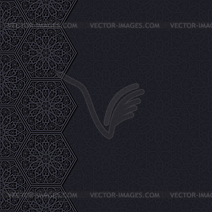 Decorative background with traditional floral - vector clipart