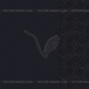 Decorative background with traditional floral - vector image