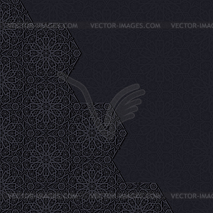 Decorative background with traditional floral - vector EPS clipart