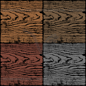 Dark wood texture background - vector image