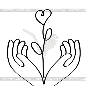 Логотип на тему семьи и любви - векторное изображение EPS