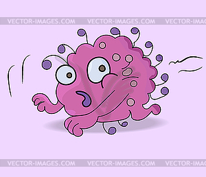 Funny Cartoon Monster - vector image