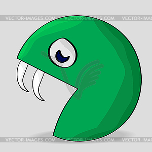 Funny Cartoon Monster - vector clip art