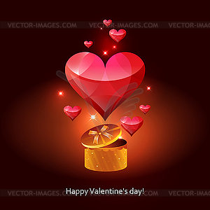 Greeting card-Valentine - royalty-free vector image