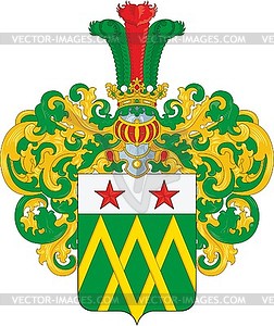 Antonov family coat of arms - vector clipart