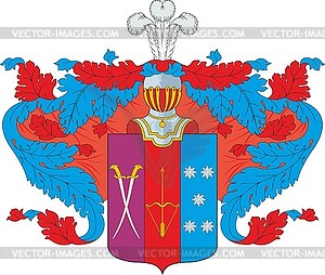 Astakhov family coat of arms - vector clipart