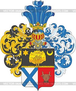 Vishnevsky family coat of arms - vector clipart