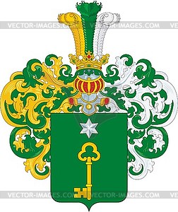 Golubev family coat of arms (#2) - vector clip art