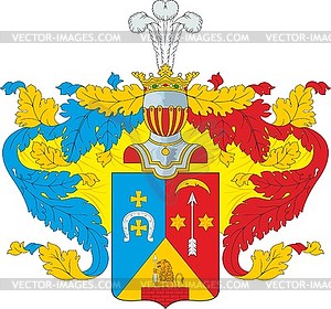 Khrushchov family coat of arms - vector clip art