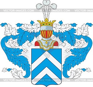 Zolotov family coat of arms - vector clipart