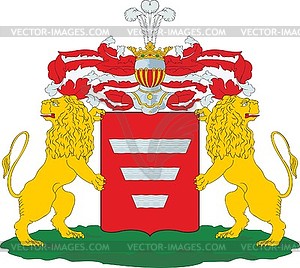 Ilinsky family coat of arms - vector image