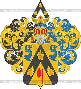 Konstantinov family coat of arms (#2) - vector clipart
