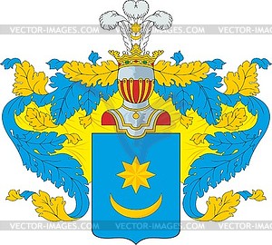 Losev family coat of arms - vector clip art