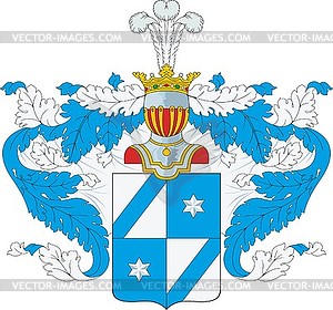 Shiryaev family coat of arms - vector clip art