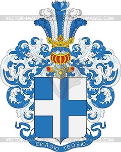 Matvyeyevsky family coat of arms - vector clipart