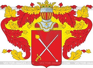 Sokovnin family coat of arms - vector clipart / vector image