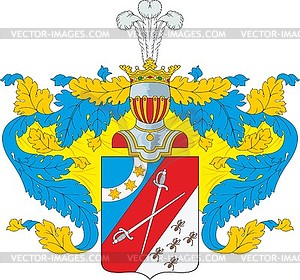 Яковлевы, фамильный герб (#2) - стоковый клипарт