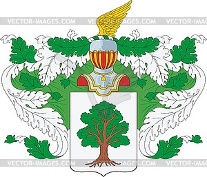 Aleksandrovsky family coat of arms - vinyl EPS vector clipart