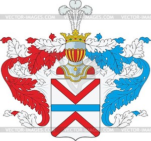 Ugrimov family coat of arms - vector clipart