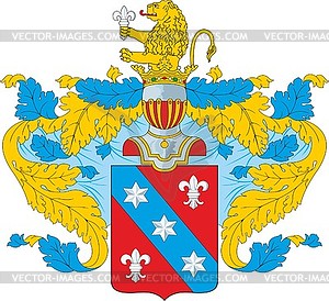 Blumenthal family coat of arms - vector clipart