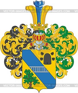 Buchmeyer family coat of arms - vector image