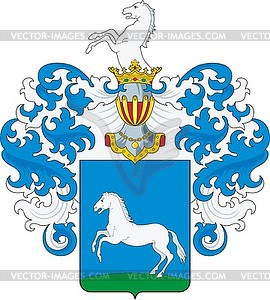 Ullmann family coat of arms - vinyl EPS vector clipart