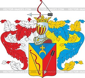 Bichurin family coat of arms - vector image