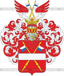 Pickardt family coat of arms - vector clipart