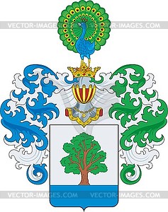 Vogdt family coat of arms - vector clip art