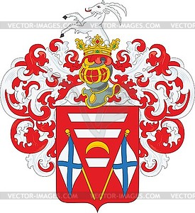 Невельские, фамильный герб - клипарт в векторе