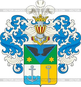 Bock family coat of arms - vector image