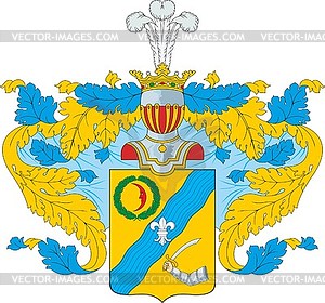 Борщовы, фамильный герб - векторный дизайн