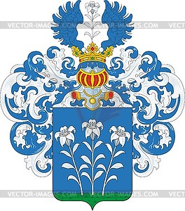 Герихи, фамильный герб - изображение в формате EPS