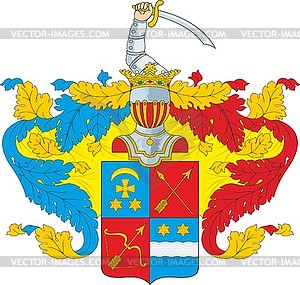 Doroshenko family coat of arms - vector image