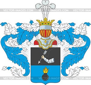 Dolgorukov family coat of arms - vector clipart