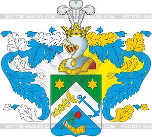 Harder family coat of arms - vector clipart