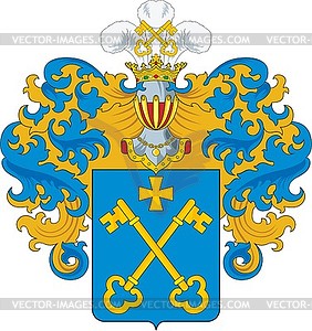 Henning family coat of arms - vector clipart